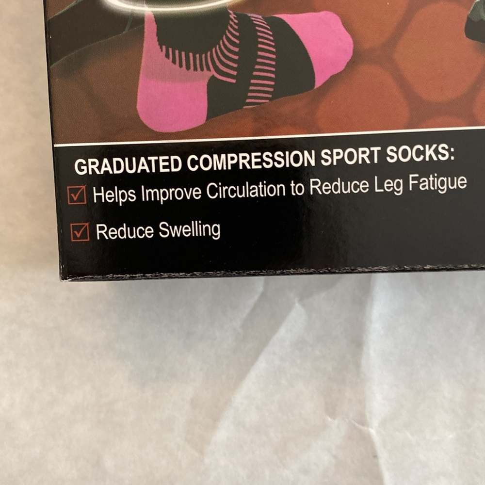 Compression Sports socks size S. Color PINK - Picture 5 of 5